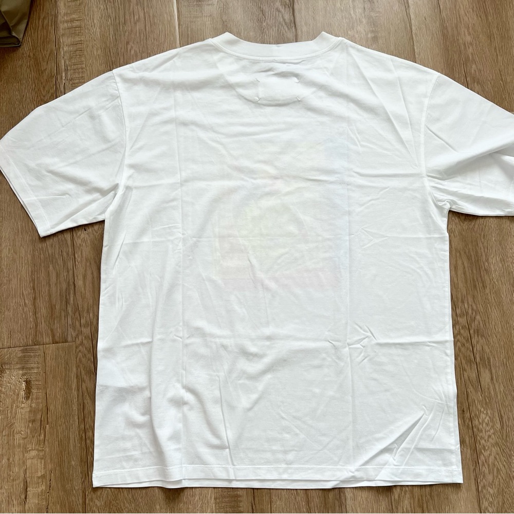 Maison Margiela S50GC0649 Frame Print Short Sleeve Shirt White/pink size IT 44 - Picture 5 of 5